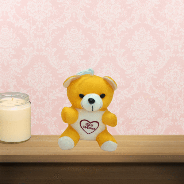 6-Inch Soft Teddy Bear - Yellow colour