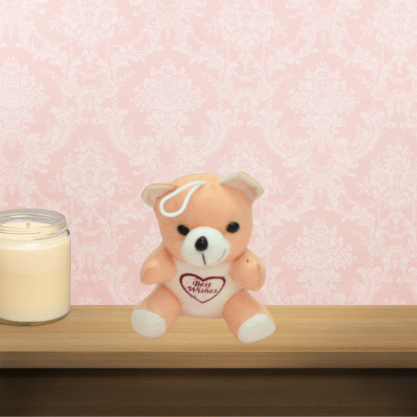 6-Inch Soft Teddy Bear - Peach Yellow Colour