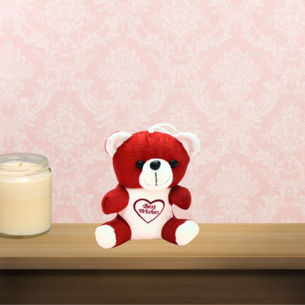 6-Inch Soft Teddy Bear - Red colour - Image 2