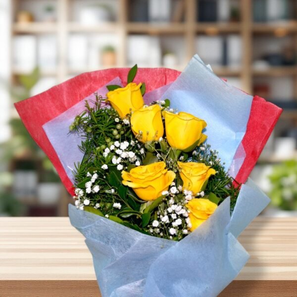 Yellow Rose Bouquet – Celebrate Friendship & Joy - Image 2