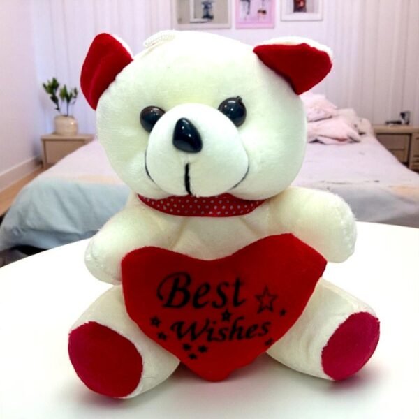 6-Inch Soft Teddy Bear - White colour